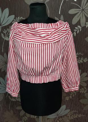 Стильна сорочка в смужку zara