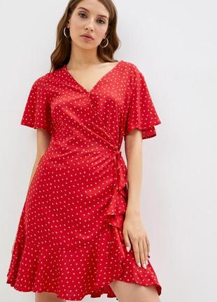 Распродажа летнего ассортимента ❤️ платье сарафан на запах colin's вискоза в горошек