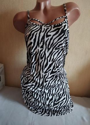 Сукня плаття missguided в принт зебра зебровий розмір 40