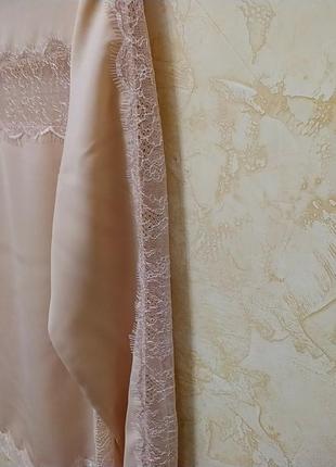 Французкая шикарная,нежнейшая блузка цвета чайной розы.4 фото