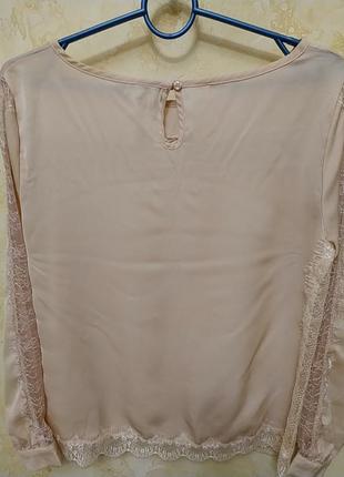 Французкая шикарная,нежнейшая блузка цвета чайной розы.6 фото
