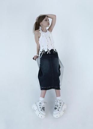 Джинсовая юбка деним diesel new rock dollskill westwood y2k винтаж