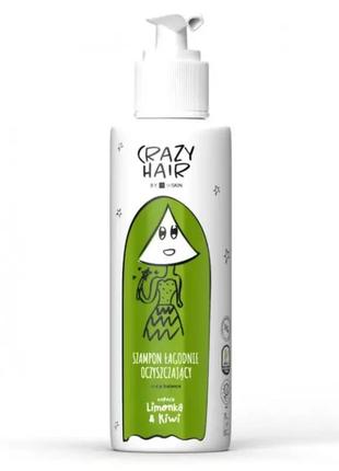 Hiskin crazy hair шампунь для ніжного очищення шкіри голови та волосся лайм та ківі 300мл1 фото