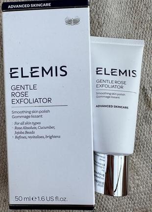 Ніжний пілінг ексфоліатор elemis gentle rose exfoliator 50 мл