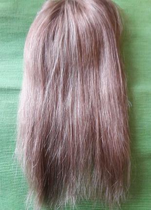 Волосы натуральные парик тресс локон накладка