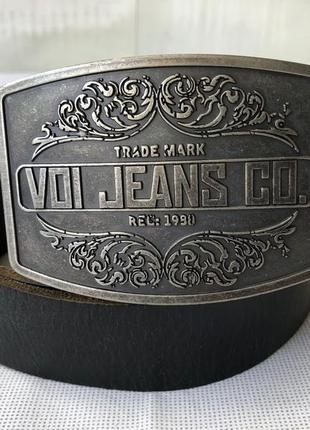 Кожаный ремень voi jeans co (англия)6 фото