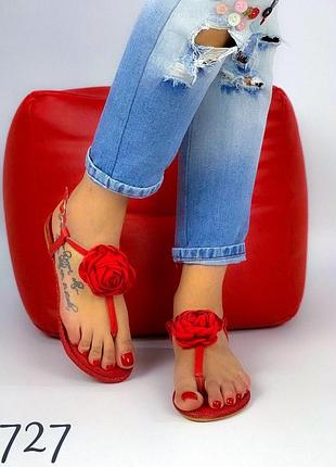 Босоніжки "red roses  "3 фото