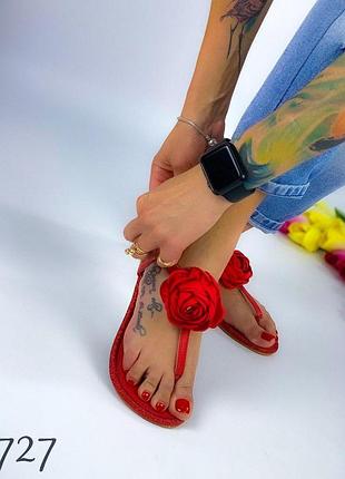 Босоніжки "red roses  "8 фото