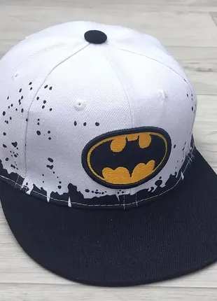 Кепка детская снепбек (snapback) черно-белый бэтмен batman 50-54р (2236)