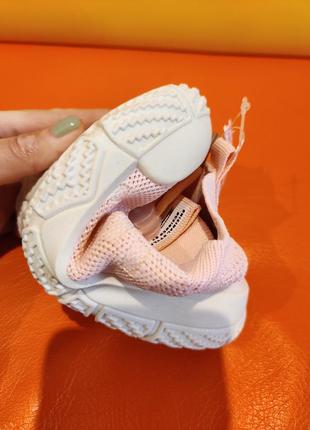 Текстильні кросівки для дівчинки рожеві 27-32 детские кроссовки для девочки летние деми paliament6 фото