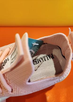 Текстильні кросівки для дівчинки рожеві 27-32 детские кроссовки для девочки летние деми paliament7 фото