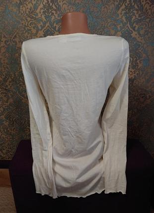 Красива женская блуза хлопок р.42/44 блузка блузочка футболка3 фото