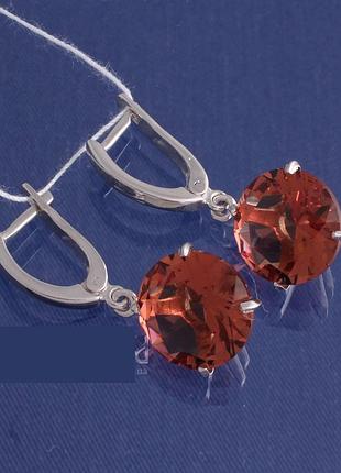 Серебряные серьги с камнями