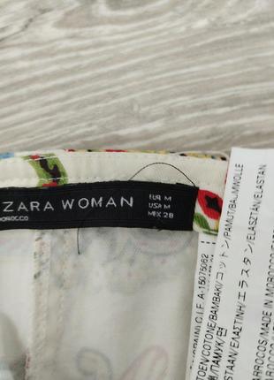 Шикарная юбка zara джинсовая юбка по колено в орнамент юбка миди карандаш7 фото