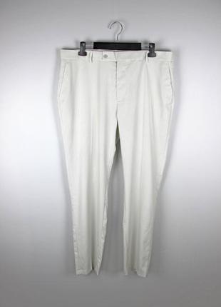7594(foto) брюки білий смужки1 фото