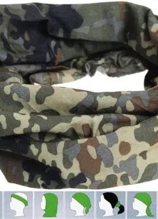 Мультифункціональна військова балаклава mil-tec flecktarn2 фото