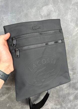 Мужская сумка через плечо lacoste планшетка купить