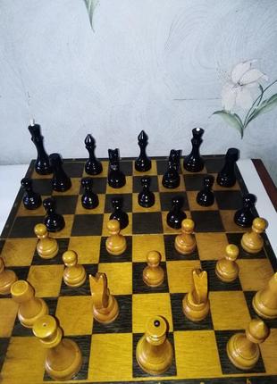 Шахматы винтажные большие деревянные турнирные старинные4 фото