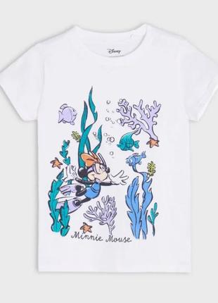 Футболка disney 98-104 розміру, реглан, кофточка, майка, футболочка minnie mouse нова sinsay біла універсальна базова