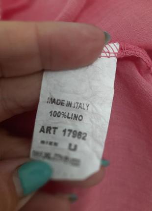 Тоненька ніжна льоняна  блуза італія6 фото