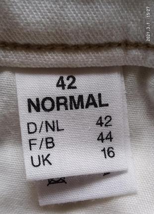 Стрейчевые белые капри/бриджи zerres jeans германия /размер  16/428 фото