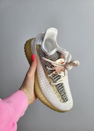 Летние женские бежевые кроссовки adidas yeezy boost 350 🆕 изи буст6 фото