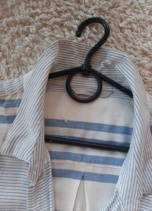 Женская брендовая блузка без рукавов в полоску5 фото