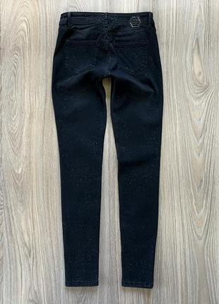 Жіночі оригінальні стрейчеві джинси з блискітками philipp plein jeggins3 фото