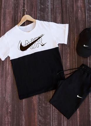 Шорты + футболка! базовый, спортивный костюм, летний комплект nike