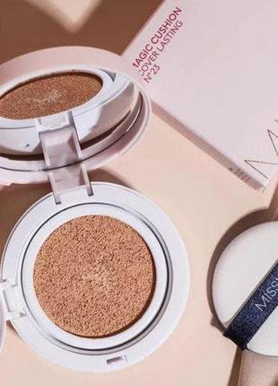 Кушон missha m magic cushion cover lasting spf50+/pa+++ №2310 фото