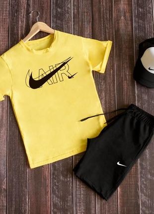 Шорти + футболка! базовий, спортивний костюм, літній комплект nike1 фото