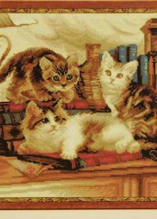 Алмазна вишивка милі котики сімейне гніздечко погляд кота кошеня кіт мозаїка 5d набори 40х50 см