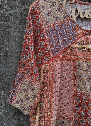 Платье туника бохо стиль с подкладом mango7 фото