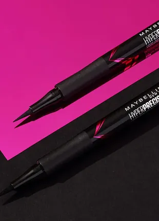 Подводка-фломастер для век maybelline new york hyper precise, черный, 1 мл4 фото