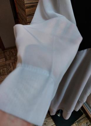 Интересное платье оверсайз от musthave из шифона и трикотажа8 фото