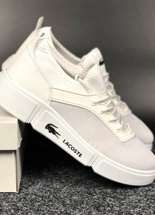 Кроссовки lacoste white (40-44)4 фото