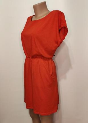 H&amp;m теракотове бавовняне літнє плаття2 фото