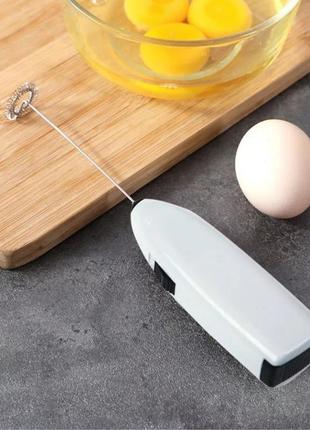 Міні ручний засіб (блендер) капучінатор для збивання яєць, мокока та ін1 фото