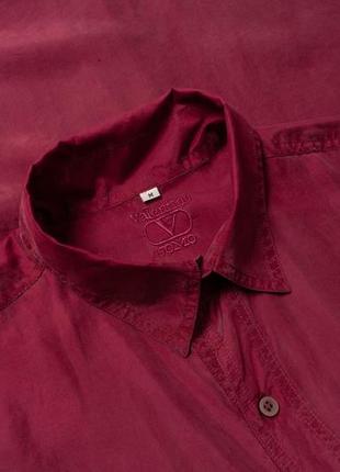 Valentino uomo vintage silk shirt мужская рубашка1 фото