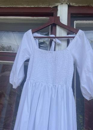 Новое белое платье 16-18 размер4 фото