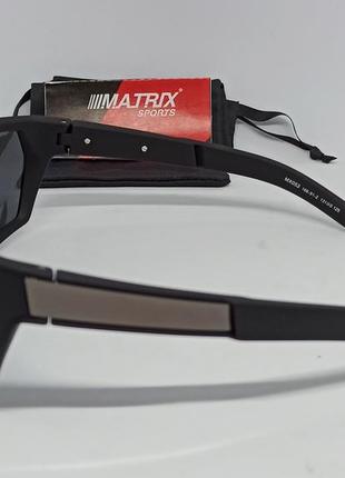 Matrix mx 053 очки маска мужские солнцезащитные оригинал черные матовые поляризированые3 фото