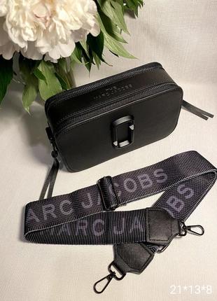 Женская сумка из экокожи турченка черная в стиле mark jacobs в стиле марк, ябс джейкобс, черно белая3 фото