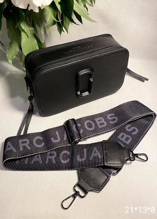 Жіноча сумка з екошкіри туреччина чорна в стилі mark jacobs в стилі марк якобс джейкобс чорно біла чорна