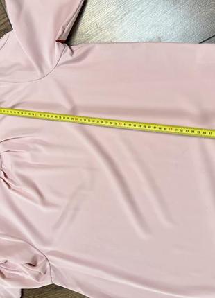 Розовая блуза с золотыми пуговицами свободного кроя блуза на длинный рукав с пуговицами декоративными coast блузка пудровая6 фото