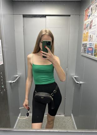 Майка топ зеленый 💚 размер xs s m