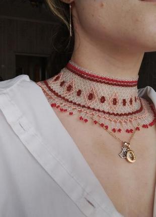 Силка с нежным узором