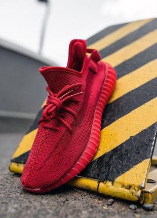 Неперевершені унісекс кросівки adidas в червоному кольорі (весна-літо-осінь)😍6 фото