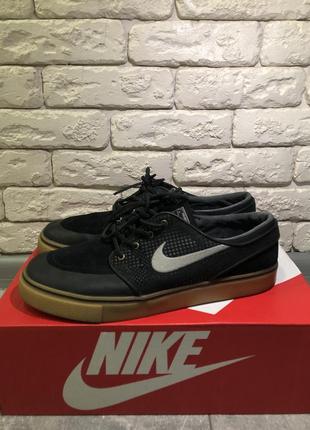 Мужские кроссовки nike sb zoom stefan janoski premium se black2 фото