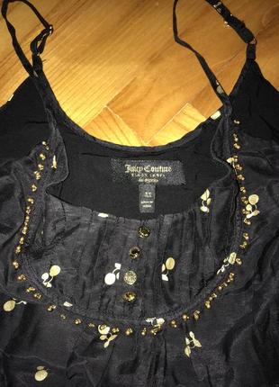 Juicy couture black label-коротка сукня бавовна/шовк! р.-xs7 фото
