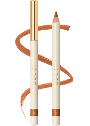 Карандаш для губ gucci long lasting bold lip liner 03 miel без коробки 1.05 г1 фото